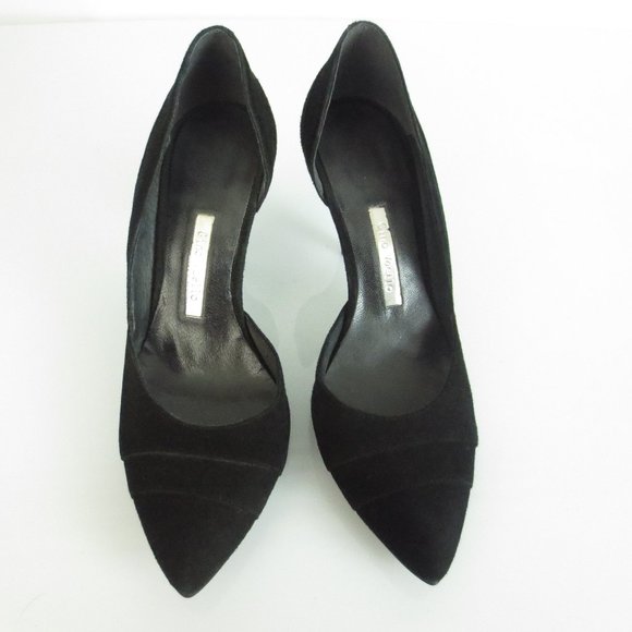$200 GINO VAELLO Black Heels Pumps Shoes - Picture 1 of 7